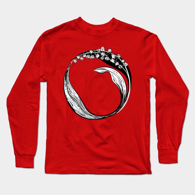 Lily Of The Valley Infinity Circle Long Sleeve T-Shirt by SWON Design
